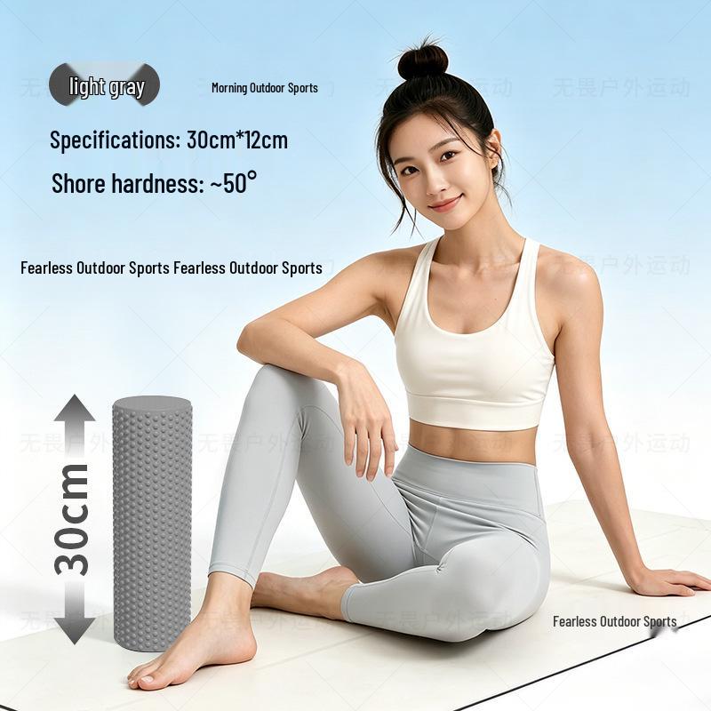 Solid 12cm EVA Foam Roller for Muscle Relaxation and Pilates Massage Fitness 45x12cm