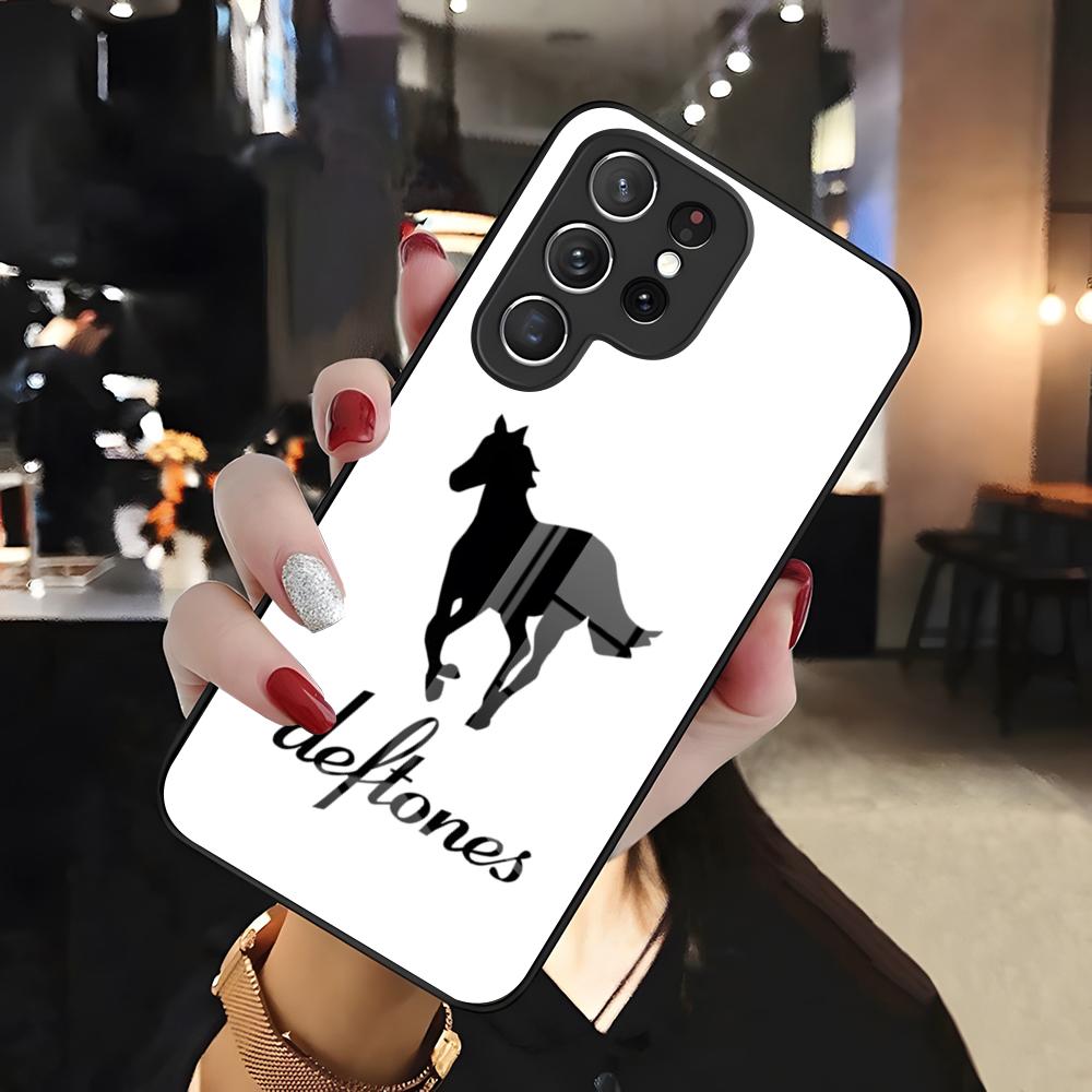 D-Deftones-Band Horse Phone Case For Samsung S26 S25 Edge Ultra 24 23 22 21 Ultra Plus Fe A55 56 15 4G 5G Glass Cover