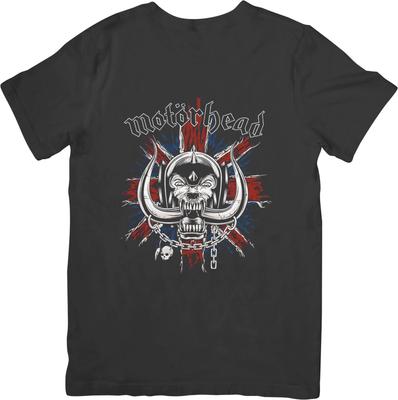 Motorhead Music Unisex Passform für Männer & Frauen Qualitäts-Baumwoll-T-Shirt Schwarz