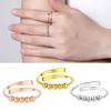 Multifuntional Beaded Rings Adjustable Opening Finger Rings Copper Texture Suitable for Daily and Various Occasion