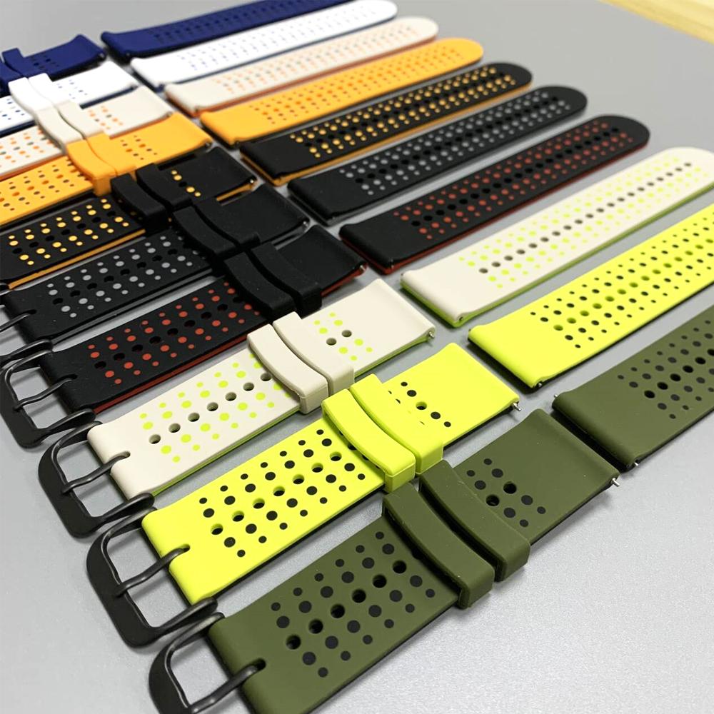 22mm Sports Silicone Strap For Redmi Watch 5 Active/Lite Replace Bands For Xiaomi Watch S4 Sport/For Garmin Venu 4 45mm Bracelet