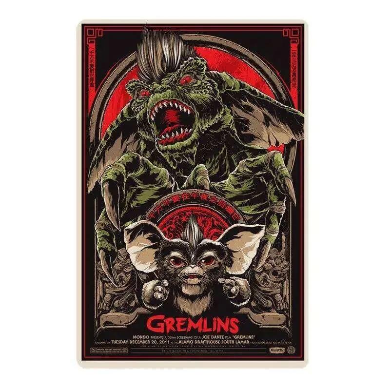 

Gremlins Squirrel Movie Wall Tin Sign Home Decor Vintage Art Tinplate Painting Plaque Metal Plate Signs Garage Poster 26T0104 26T0104 20x30cm