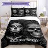 3PC Custom Name Day Dead Artwork Bedding Set Printed  Bedding Set Duvet Cover Closure Includes 1 Duvet Cover & 48 Pillowcases for Bedroom