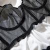 Europäisches & Amerikanisches Sexy Fischgräten-Mesh Crop Top & Spitzen-BH String Set – Bequem, Dehnbar, Durchsichtig Formend