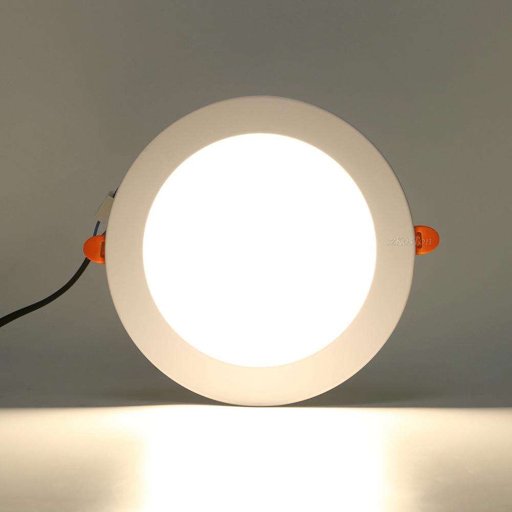 LED Downlight Recessed Ceiling Lamp Cold Warm White Spotlight AC 180V-265V Indoor Led Lights for Kitchen Living Room Bedroom