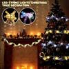 Christmas Ribbon Light Waterproof Bendable Design Soft Glow Battery-Powered Indoor/Outdoor LED String Light