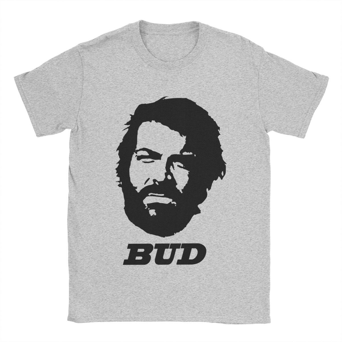 XIXI Fashion Heren T-shirts Bud Spencer Nieuwigheid Puur Katoen T-shirts Korte Mouw T-shirts Ronde Hals Kleding Cadeau Idee L