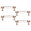 4 Sets Cabinet Door Handle Retro American Style Ergonomic Design Ceramic Furniture Drawer Handle
