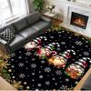 Christmas Printed Square Area Rug Soft Non Slip Floor Carpet For Bedroom Holiday Gift