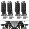 8mm Universal Motorcycle Mini LED Turn Signal Indicator Light For Honda Suzuki Kawasaki Yamaha Amber Flashing Turn Signal Lamp