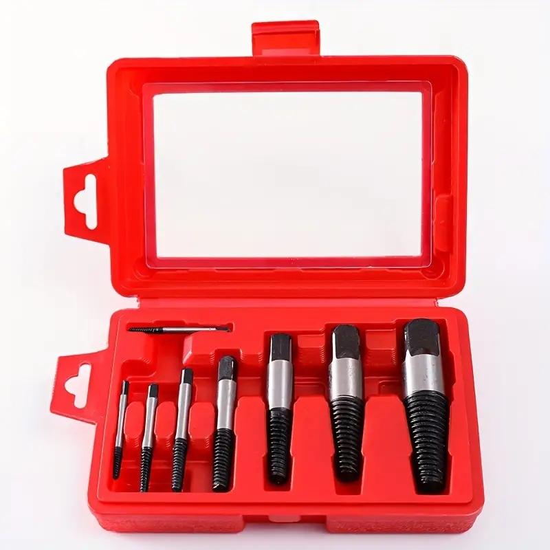 5/6Pcs Screw Extractor Metal Drill Bit Set Damaged Screws Remover Extractor Woodworking Tools Broken Bolt Water Pipe Extractor