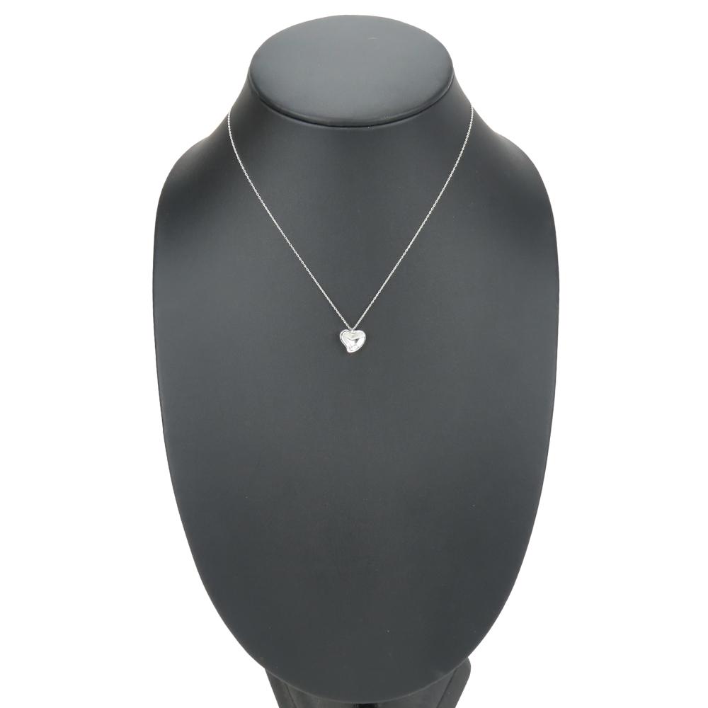 Used TIFFANY&Co. Necklace Curved Heart Silver925 4.0g Silver El Saperetti