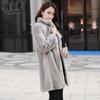 Imitation mink coat women's imitation fur coat new imitation mink velvet medium and long stand-up collar imitation fur coat