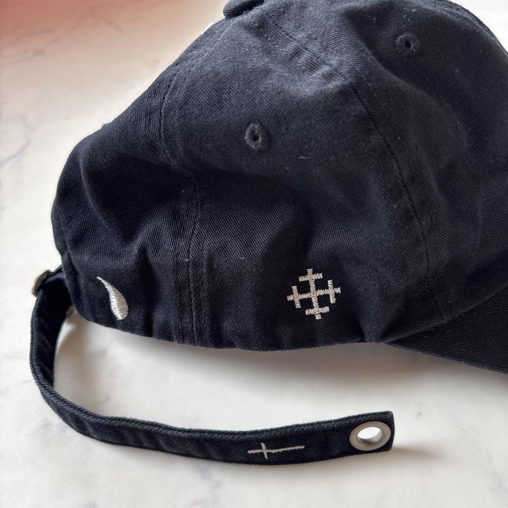 [USED] Rare STIGMA Cap with Cross Embroidery, Korean Black, Worn by BTS