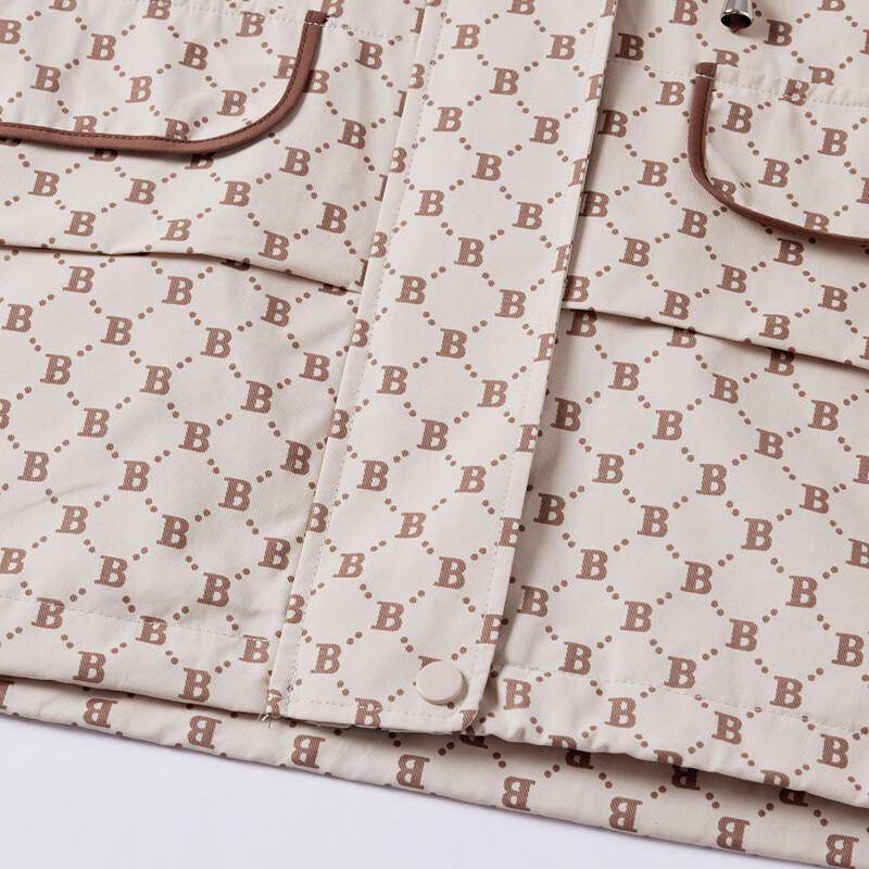 Paster Spring Autumn Color Block Hooded Windbreaker for Moms