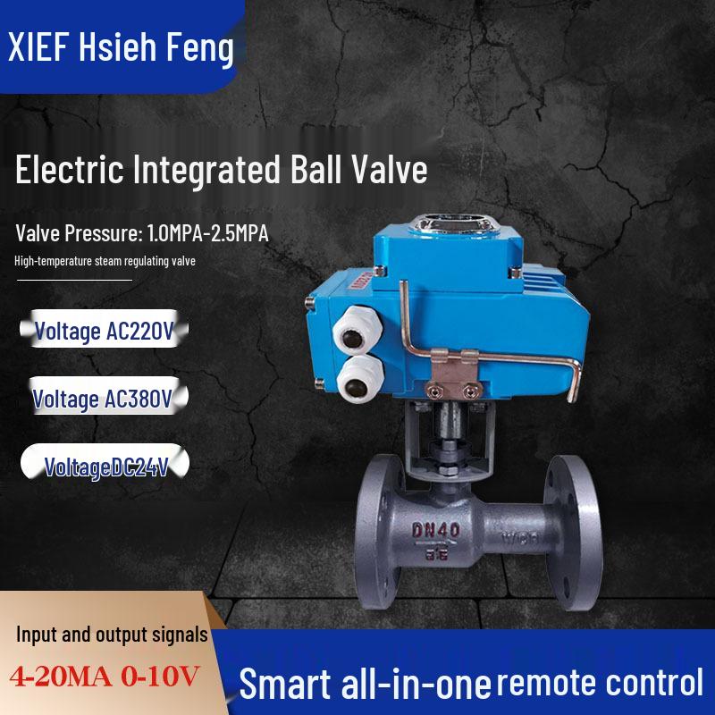 QJ941M-16C Electric Flanged High-Temp Ball Valve & Q941PPL-25P Sewage Discharge Valve DN40/50/65