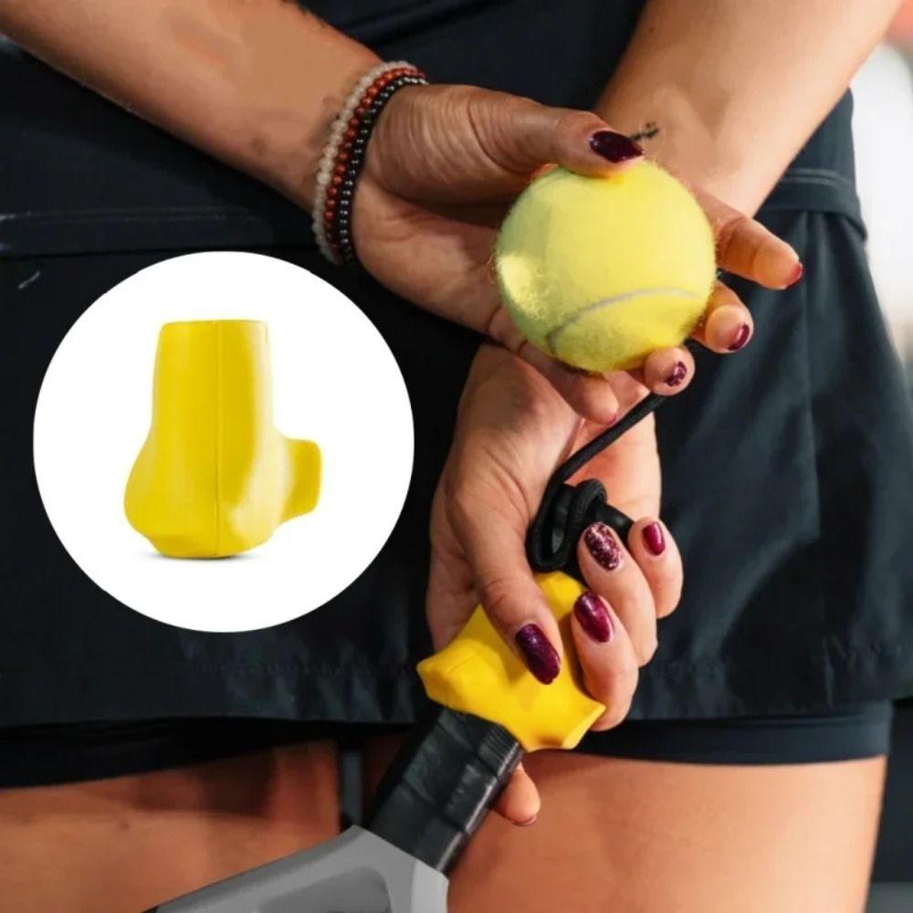 Comfortable Grip Silicone Racket Grip Cover 3 Colors Racket Grip Correction Tool  Tennis Training