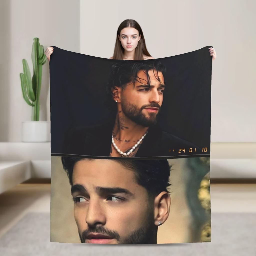 Maluma Rapper Decke Qualität Weich Überwurfdecke Winter Mädchen Jungen Sofa Bett Lustige Bettdecke
