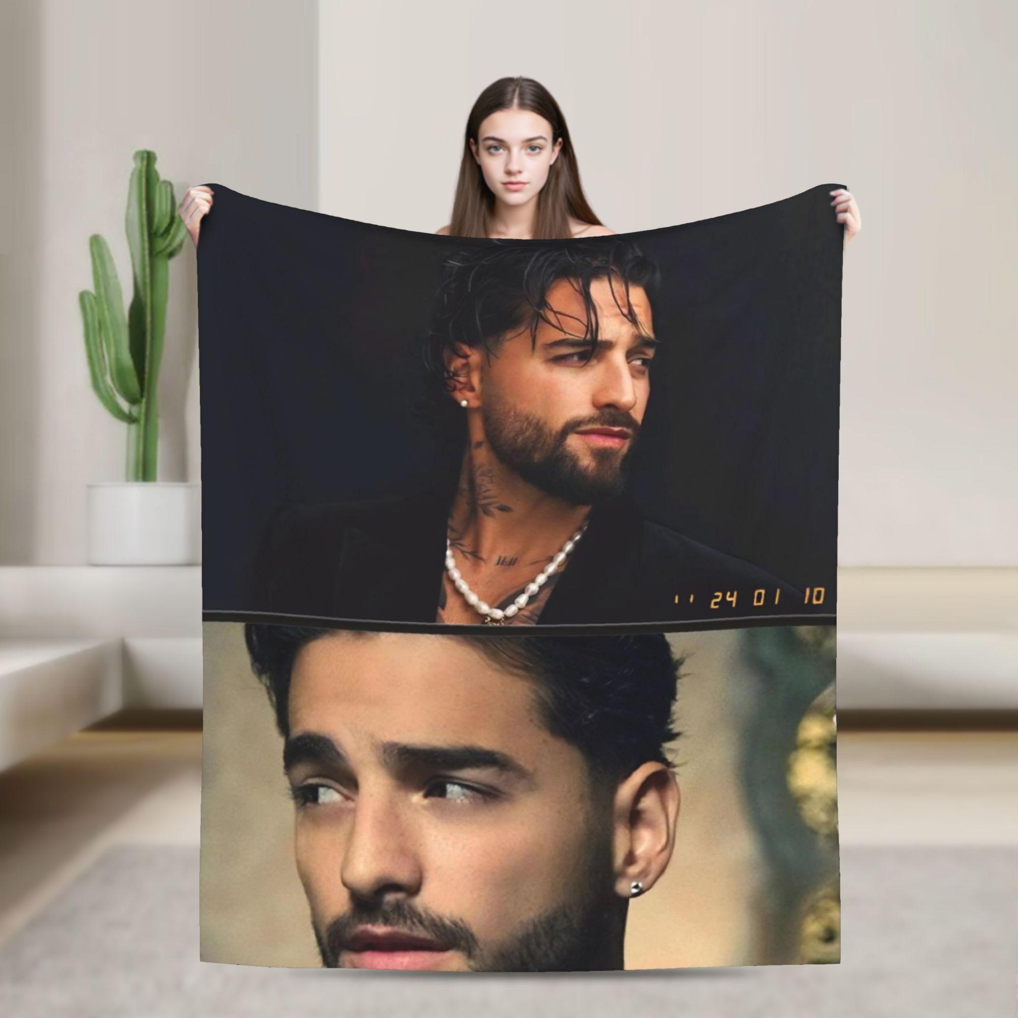 

Maluma Rapper Warm Soft Blanket Child Plush Throw Blanket Aesthetic Bedroom Flannel Bedspread Sofa Bed Cover 30x40in