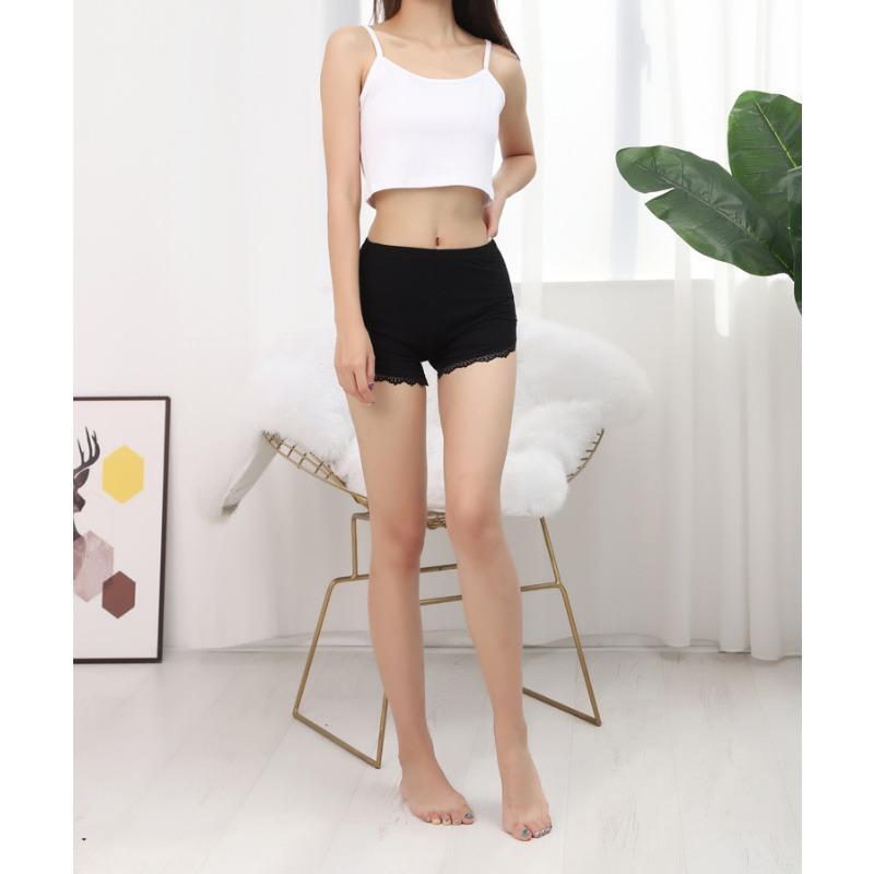 Lace Safety Pants Women's Panties Summer Modal Leggings Thin Shorts Three-quarter Pants