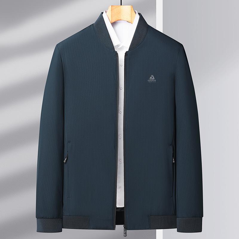 Herbst Neu Anti-Falten Atmungsaktive Jacke Herren Trendige Freizeitjacke Herren Mittelalterliche und Ältere Mantel Oberteile