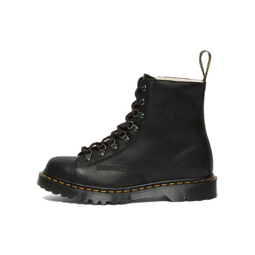 Dr. Martens Leather 8 Eyelet Lace-Up Short Boots Unisex boots Black 27793001