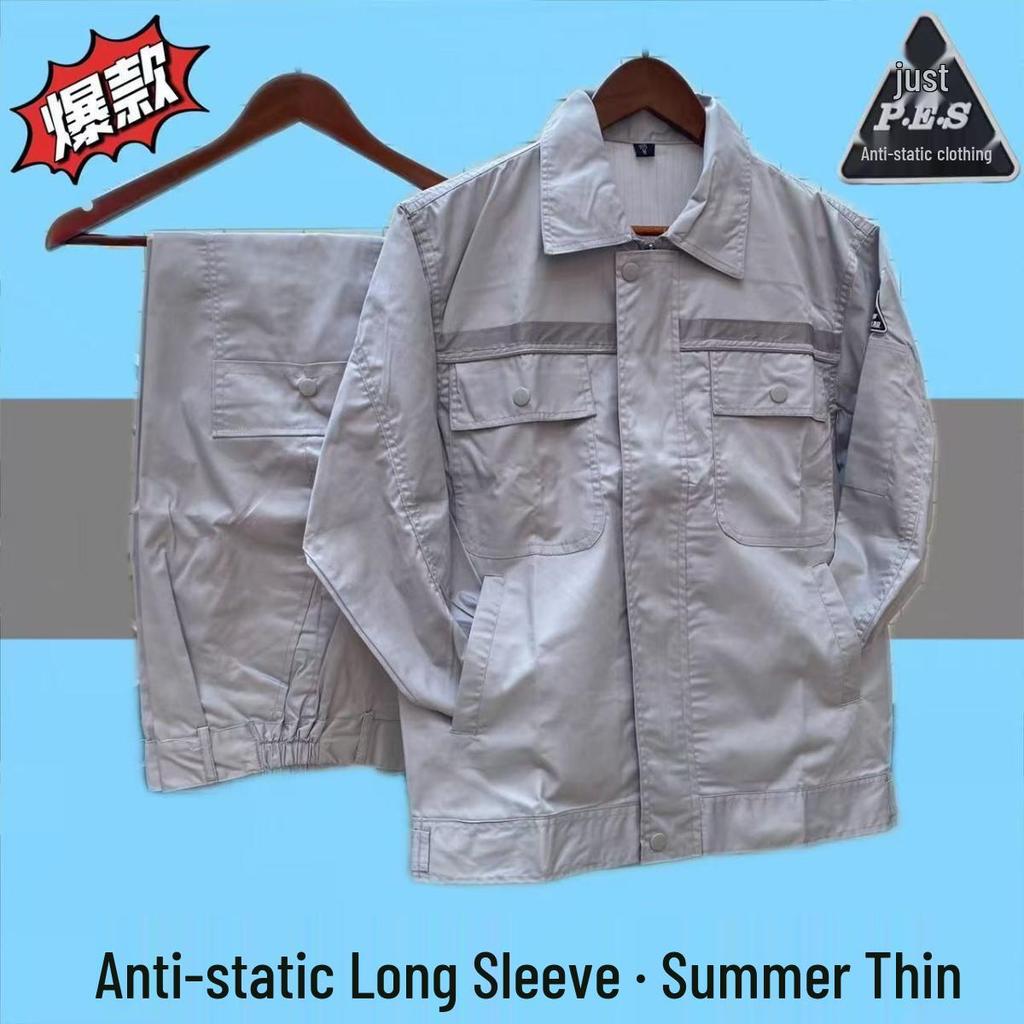 Electrician Anti-static Workwear for Spring & Autumn, National Standard, Construction & Workshop Use.