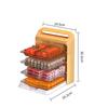 Spare Dish Home Perforation-free Wall Hanging Dish Kitchen Multifunctional Layered Storage Tray Foldable Hot Pot Side Dish