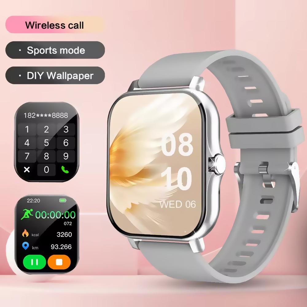 New Smartwatch BT Call Health&Sleep Monitor 1.83'' HD Screen Smart Watch Waterproof Fashoin Sports Bracelet For Women Men HW12