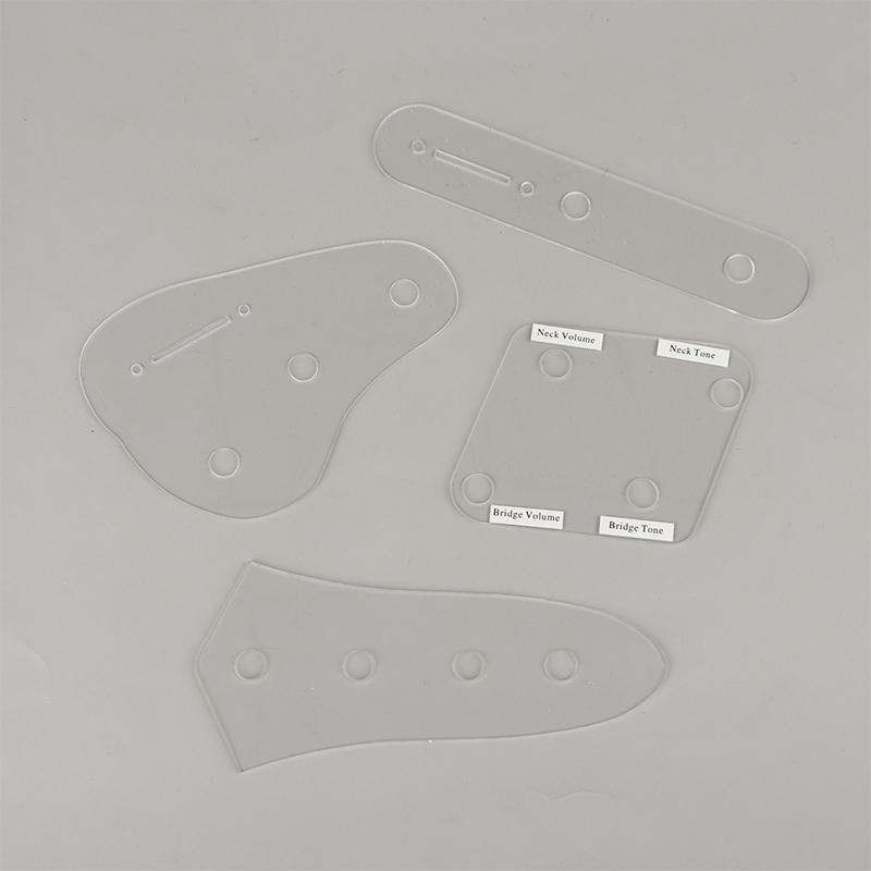 1 Piece Acrylic Wiring Harnesses Template Display Plate For St/Lp/Tl/Jazz Electric Guitar Bass