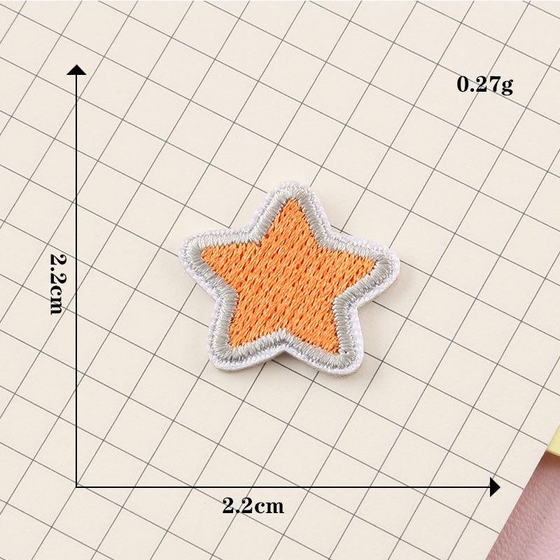 Sticketikett Pentagramm Bogen selbstklebender Patch Aufkleber Kleidungszubehör Abzeichen selbstklebender Stickstoffaufkleber