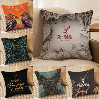 The G-GlenfiddichS Cushion Cover Soft Plush Double-Sided Printed Sofa Pillow Cushion Cover | Cozy All-Season Durable Decor Gift