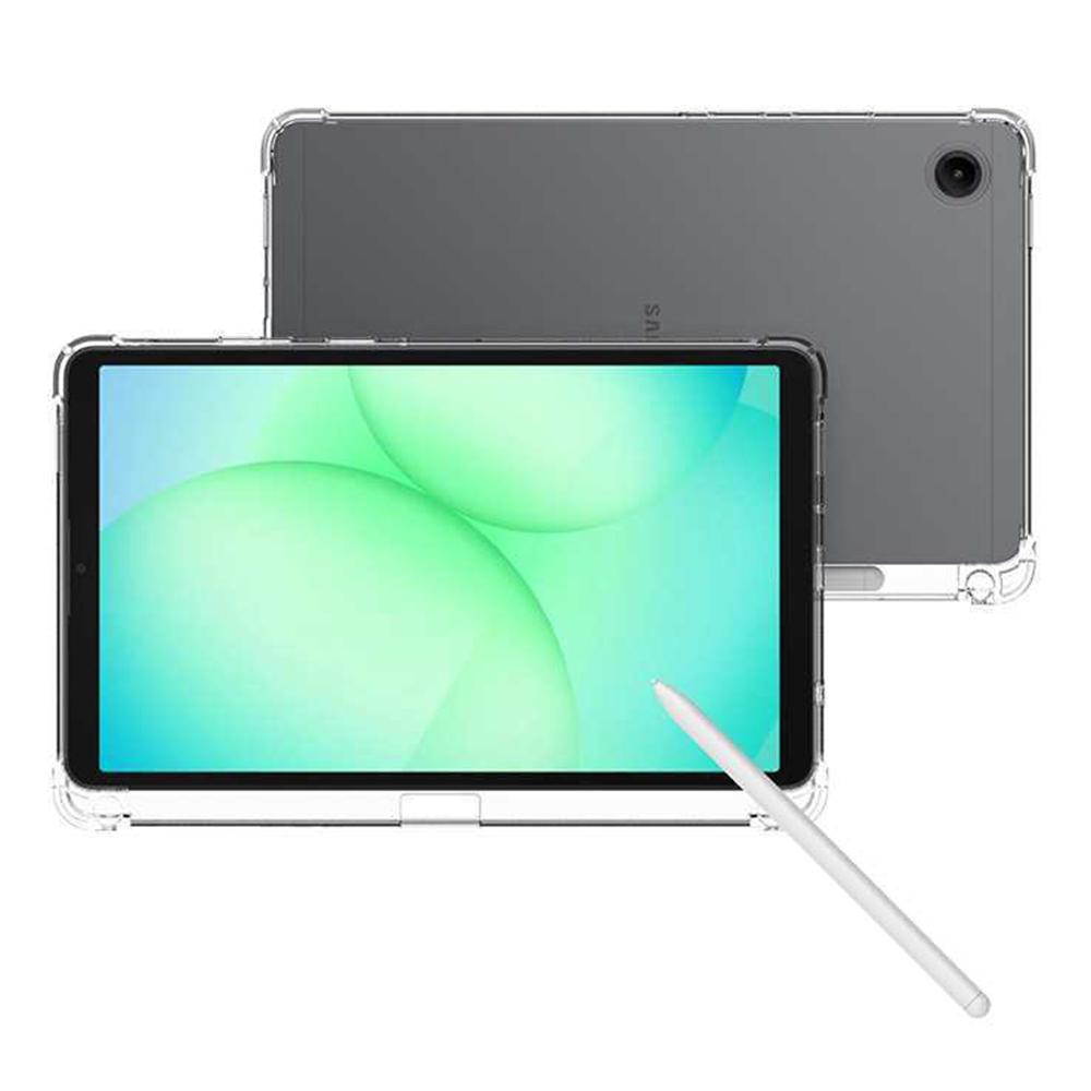 For Samsung Galaxy Tab A11+ Case Reinforced Four Corner Anti-Drop Clear TPU Tablet Cover with Pen Slot