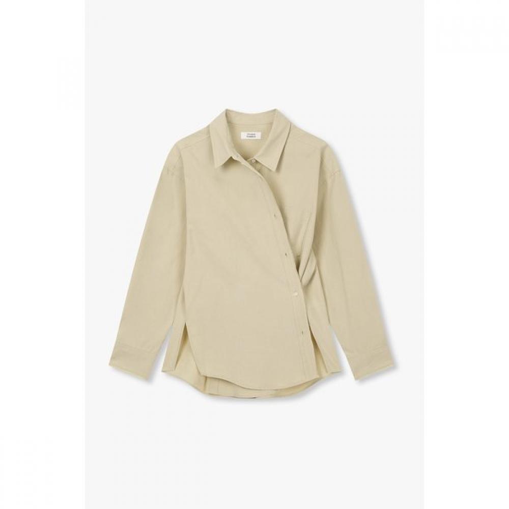 Studio Tomboy Two Way Button Solid Long Sleeve Shirt 9106321105ar