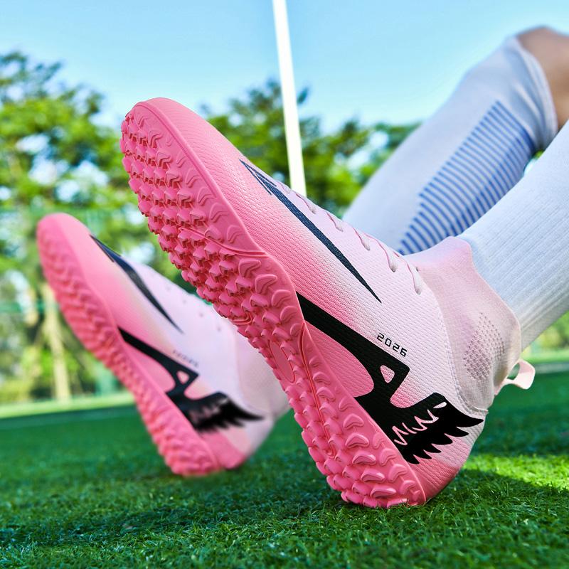 35-46 Młodzież Dorosły Duży Antypoślizgowe Odporne na Ścieranie Modne Krótkie Paznokcie Wysokie Trampki Piłkarskie