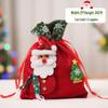 Christmas Eve Gift Tote with Santa, Snowman & Reindeer Design
