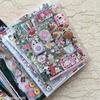 Clear Cut Vintage Glitter PET Decals, 11Pcs Kawaii Stickers, DIY Embellishment for Scrapbook, Journal & Toploader
