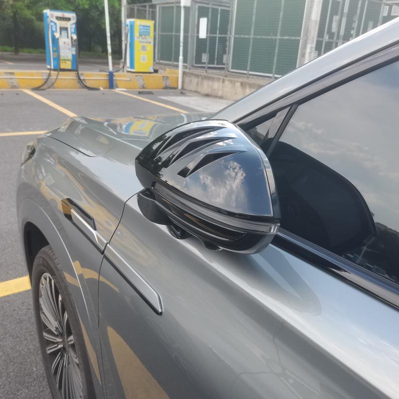 For Omoda C7 2025 2026 Car ABS Carbon Black Rear View Mirror Protection Side Cover Decoration Trim Stickers Auto Accessories