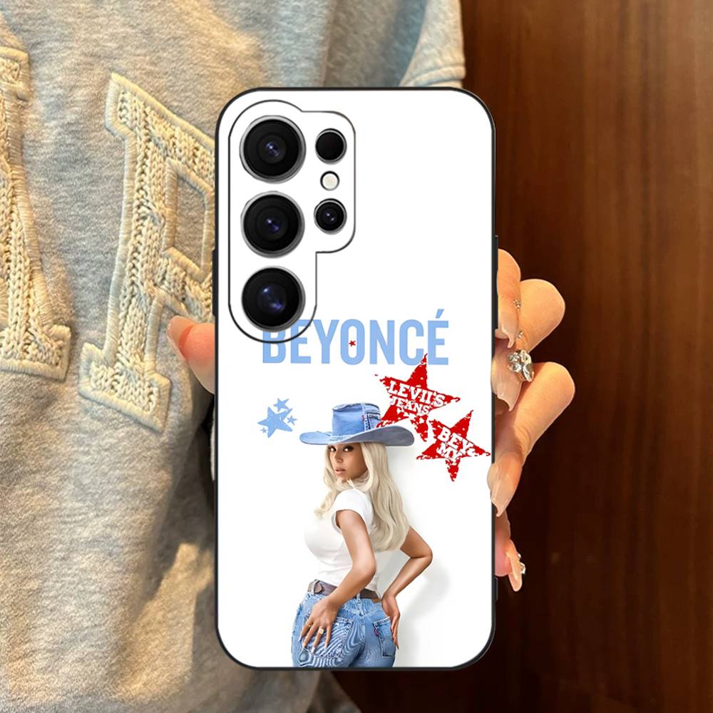 

B-Beyonce Hot Singer Phone Case For Samsung S 24 Fe 25 Ultra Plus 20 Lite 21 30 22 23 24 22 Ultra 5G Fundas Samsung S20 Plus 5G