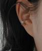 Postlude [Silver] Square Cz Earcuff