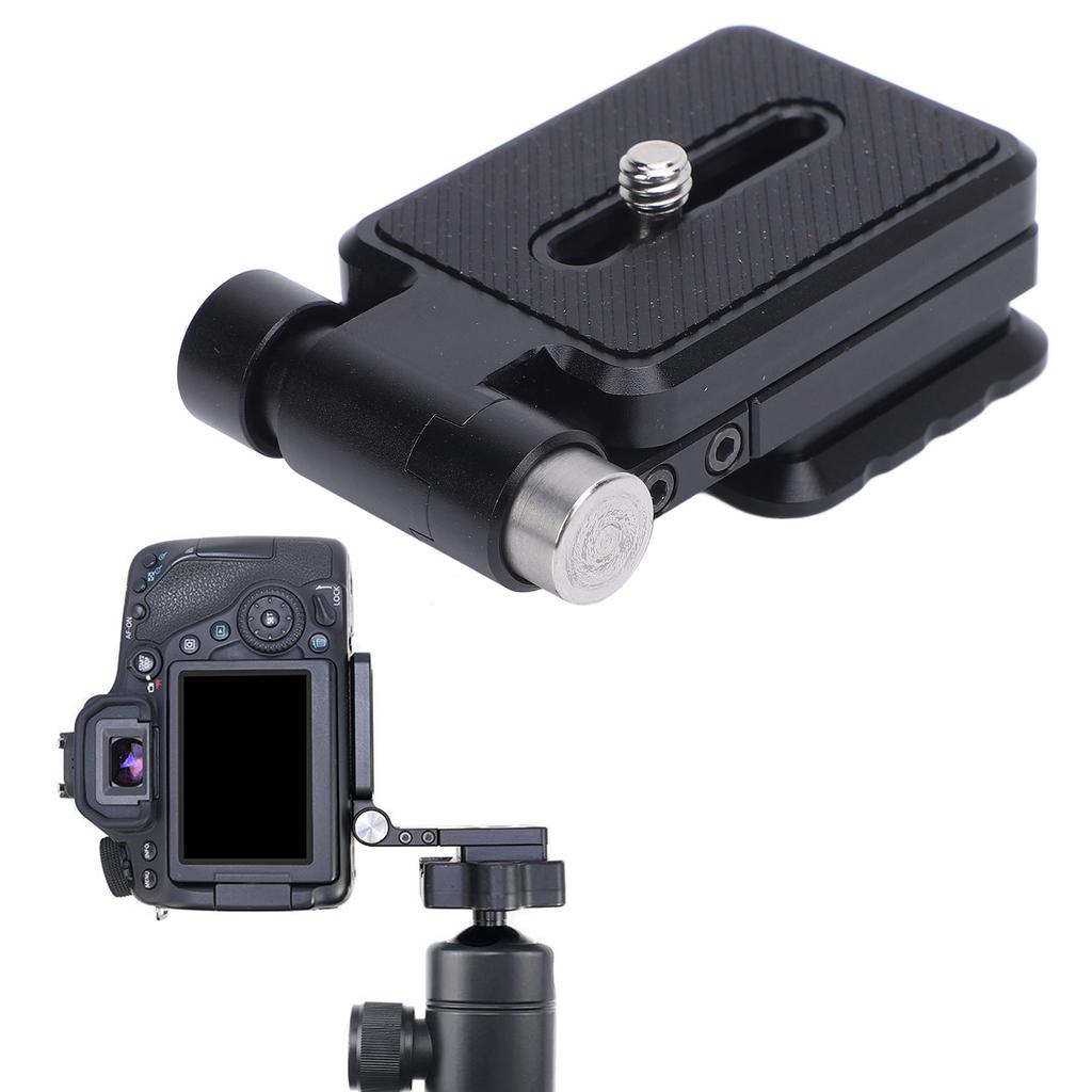 Foldable L Shaped Quick Release Plate Camera L Bracket Vertical Horizontal Switching with 1/4 Inch Screw for DSLR Camera