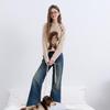 Sancai Fun Jacquard Lapel Knit Sweater