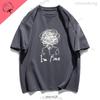 Lm Fine Printed TShirt Top Summer Versatile Clothing Funny Pattern TShirts Unisex Graphic Tees Loose Casual Top 100 Cotton