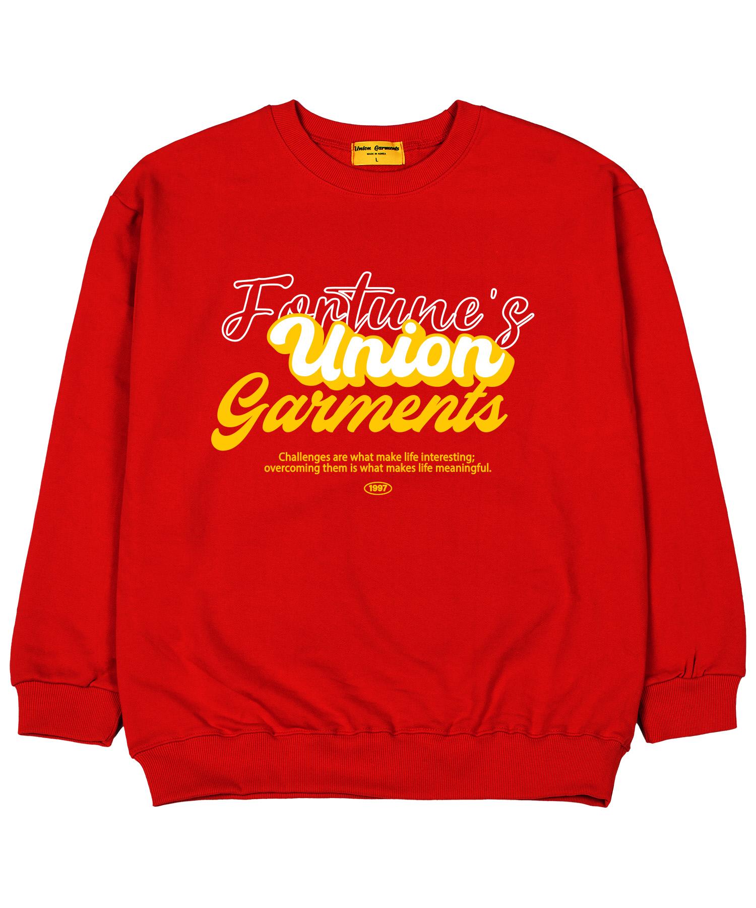 Union Garments Толстовка оверсайз French Terry Красная Xxl