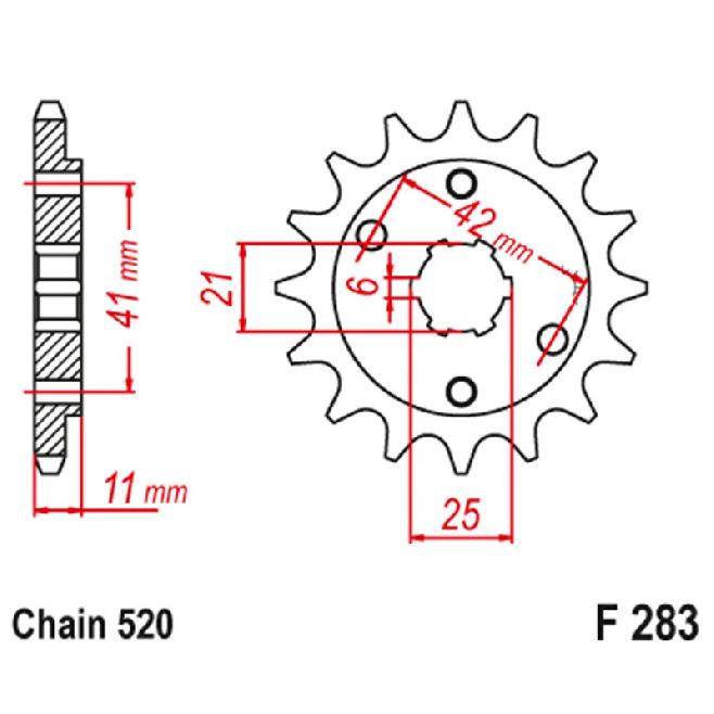 520 14T 15T Motorcycle Front Sprocket For Honda NSR250 NSR250R NSR 250 86-93 NS250 VT250 Integra VTR250