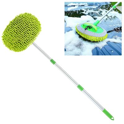 Car Cleaning Brush Detailing Adjustable Super Absorbent Car Wash Brush Telescoping Long Handle Cleaning Mop Auto