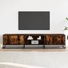 VidaXL Meuble TV chêne fumé 180x35x41 cm bois d'ingénierie, support TV, buffet TV, meuble multimédia, banc TV, meuble hifi, 3300777