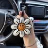 1 Stück Handgemachter Sonnenblumen-Charm Imitation Kunstleder Auto Schlüsselanhänger Stilvolles Lustiges Accessoire für Taschen Handys Geldbörsen Schlüsselanhänger Anhänger