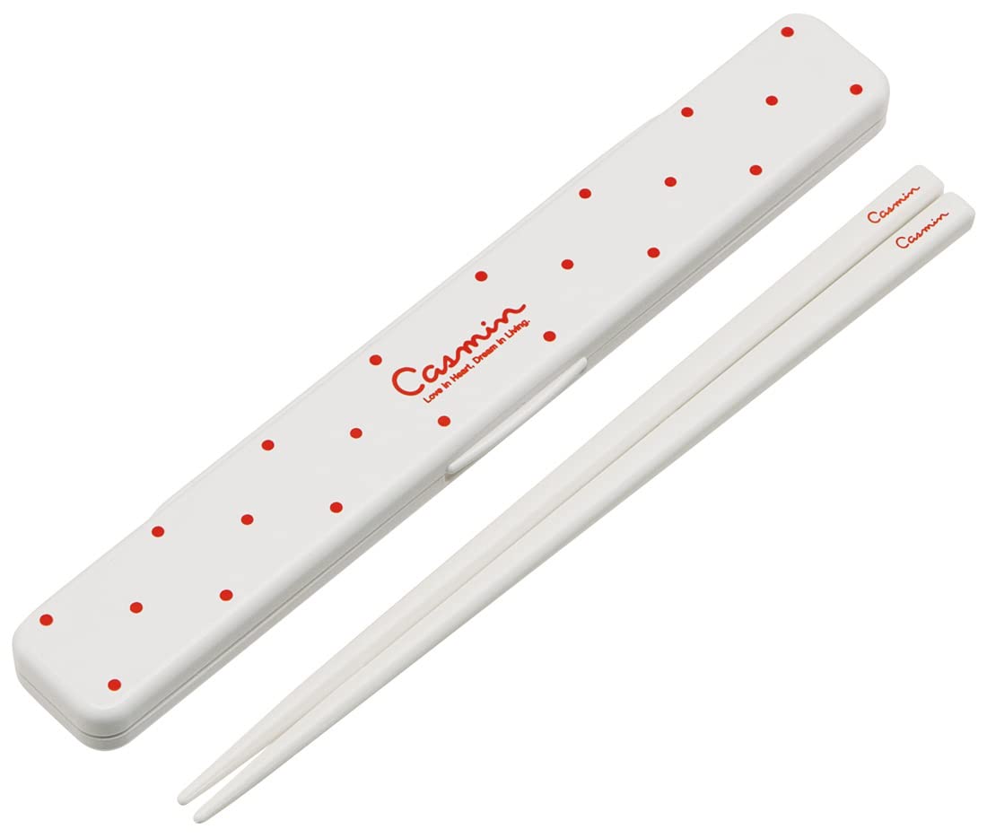 

Skater Chopsticks and Chopstick Case Made in Set, 18cm, Antibacterial, Casmin, Ivory, Japan, ABC3AG-A слоновая кость