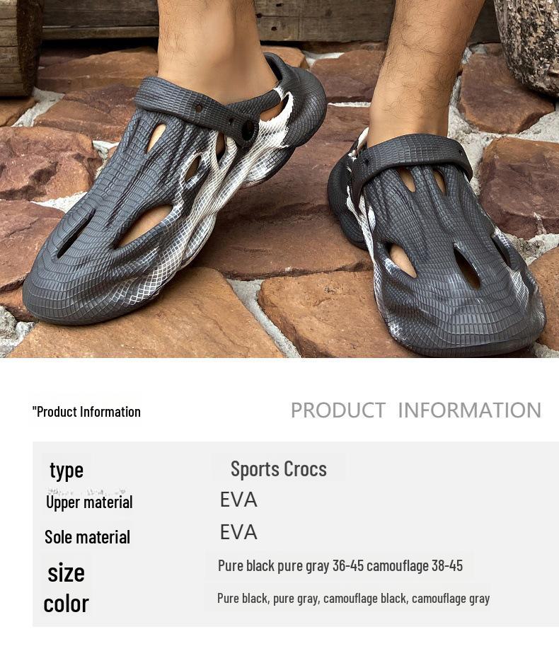 Unisex-Outdoor-Sportclogs – Strandschuhe mit geschlossener Spitze im europäischen und amerikanischen Stil mit innovativem Komfortdesign.